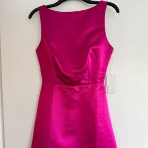 Reformation Zenni silk pink dress mini NWT 0